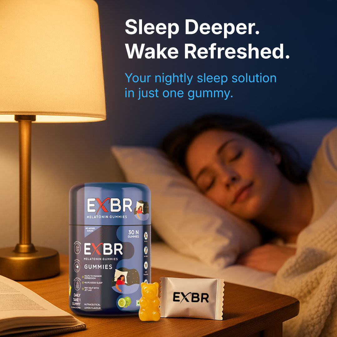 EXBR Melatonin Gummies – Natural Sleep Support (30 Gummies)