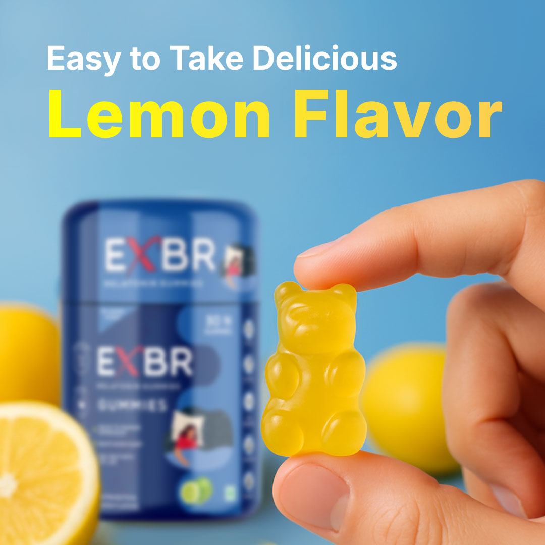 EXBR Melatonin Gummies – Natural Sleep Support (30 Gummies)