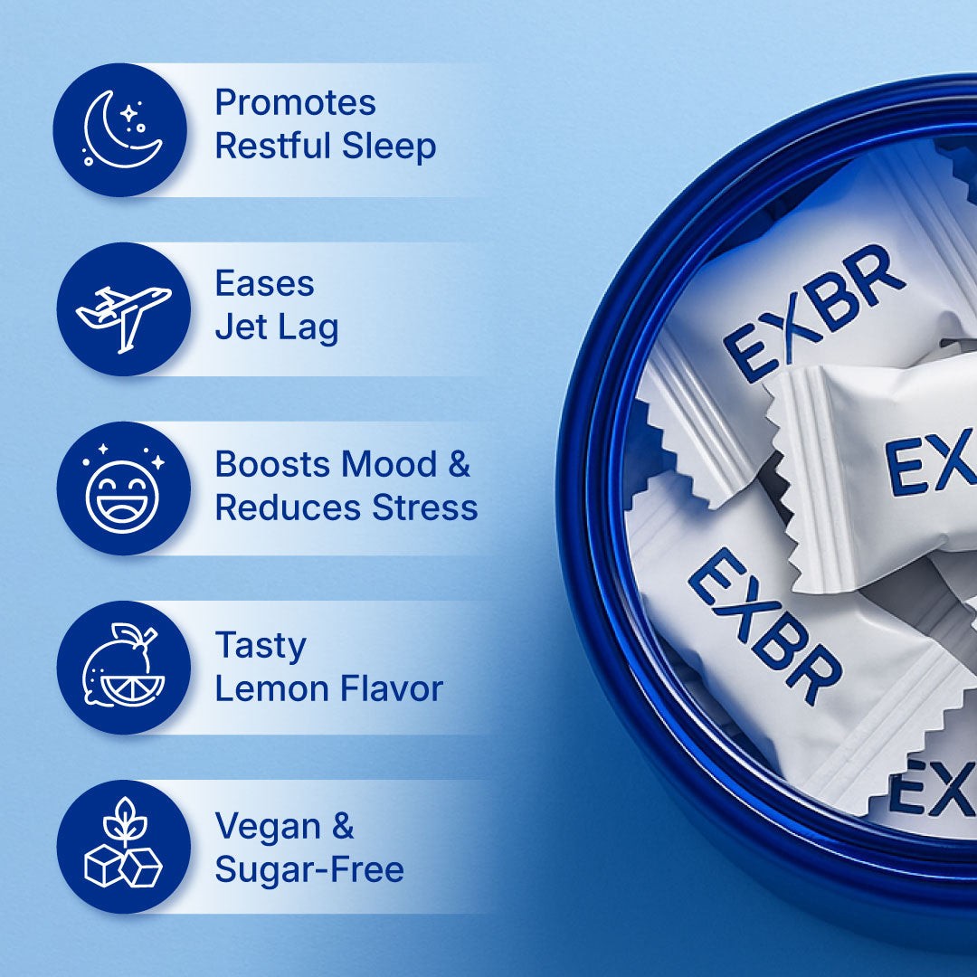EXBR Melatonin Gummies – Natural Sleep Support (30 Gummies)