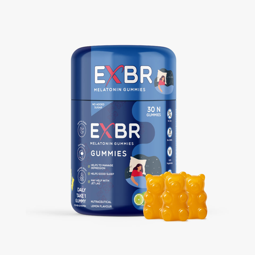 EXBR Melatonin Gummies – Natural Sleep Support (30 Gummies)