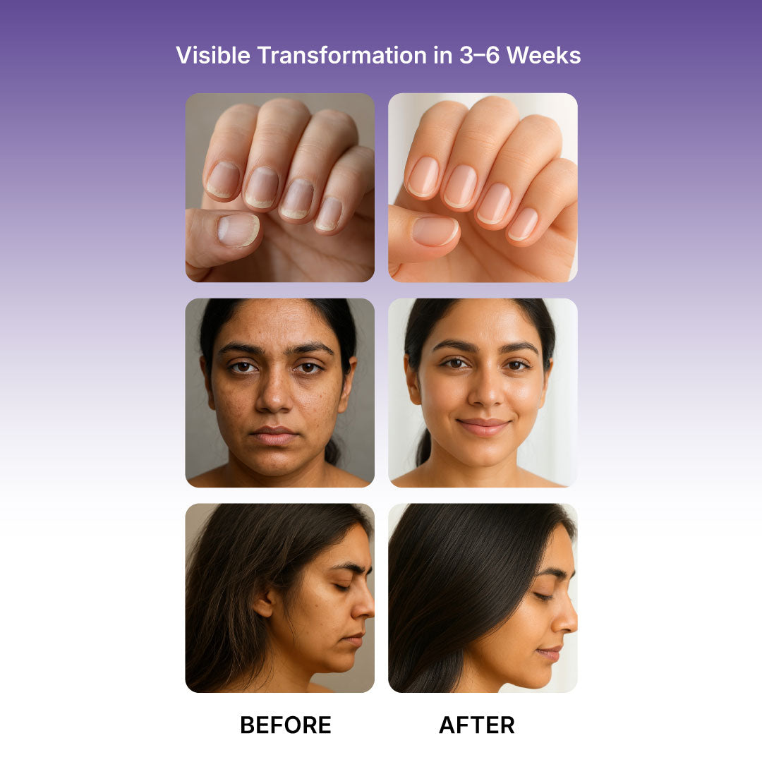 EXBR Hair, Skin & Nails Gummies – Beauty from Within (30 Gummies)